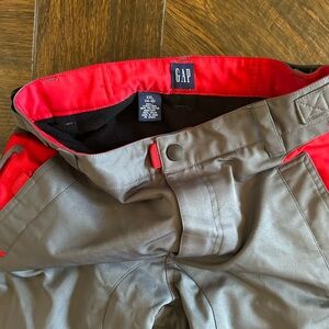GAP Charcoal and Crimson ski Pants